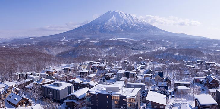 Beautiful Japanese snow resort